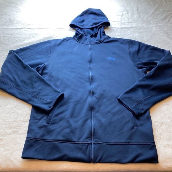 The North Face Blue Hooded Jacket Size Medium - Picture 1 of 13